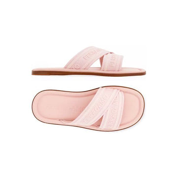 SALVATORE FERRAGAMO 26SS LAURENE Signature Logo Slide Sandals Pink 0769517 160299082 [P]