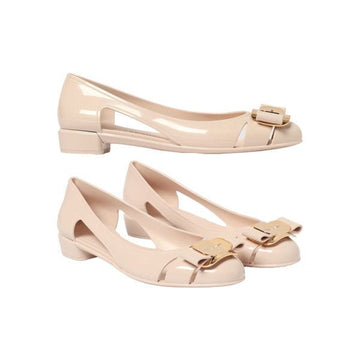 Salvatore Ferragamo Jelly Flat Shoes Ballet Pink 160299105 [P]