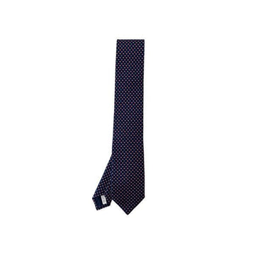 Salvatore Ferragamo Silk Tie with Mail Print Navy 35-1322 0789006 160299108 [P]