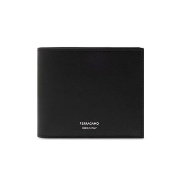 Salvatore Ferragamo Signature Logo Classic Wallet Black 160299113 [P]