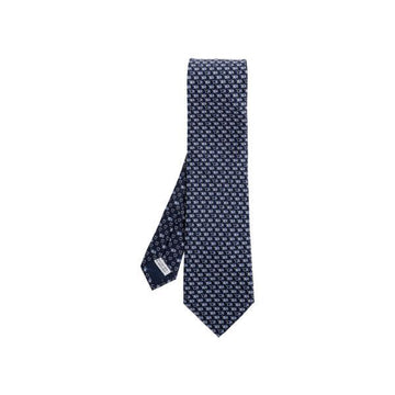 Salvatore Ferragamo Silk Tie Navy Blue 35-1320 0788974 160299116 [P]