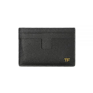 Tom Ford Gold Logo Card Wallet Black 160299129 [P]
