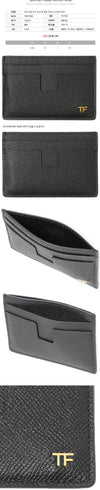 Tom Ford Gold Logo Card Wallet Black 160299129 [P]