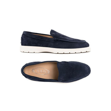 Tods Suede Slip-On Loafers T Logo Navy 26SS 160299134 [P]