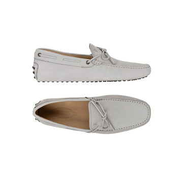 TODS Suede Driving Shoes Light Grey 160299142 [P]