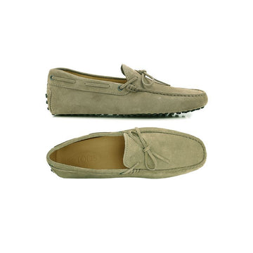 Tods Suede Driving Shoes Khaki Gray 160299147 [P]