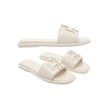 Tory Burch Double T Slide Mule Slipper Light Cream 79985 100 160299155 [P]