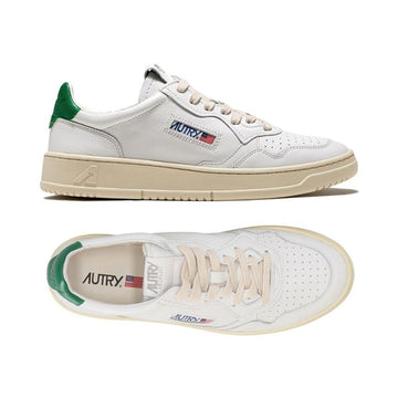 AUTRY Medalist Low-Top Sneakers White Green Tab AULM LL20 160299241 [P]