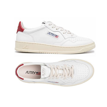 AUTRY Medalist Low-Top Sneakers White Red Tab AULM LL21 160299246 [P]