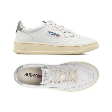 AUTRY Medalist Low Top Sneakers White Silver Tab AULM LL05 160299259 [P]
