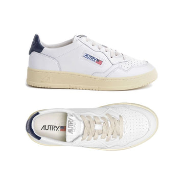 AUTRY Medalist Low-Top Sneakers White Blue Tab AULM LL12 160299255 [P]