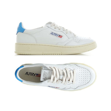 AUTRY Medalist Low Top Sneakers White Blue Tab AULM LL40 160299257 [P]