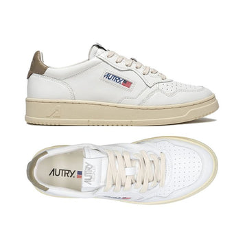 AUTRY 26SS Medalist Low-Top Sneakers White Khaki Tab AULM LL41 160299262 [P]