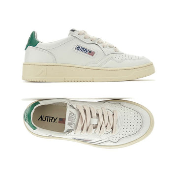 AUTRY Women's Medallist Low-Top Sneakers White Green Tab AULW LL20 160299270 [P]