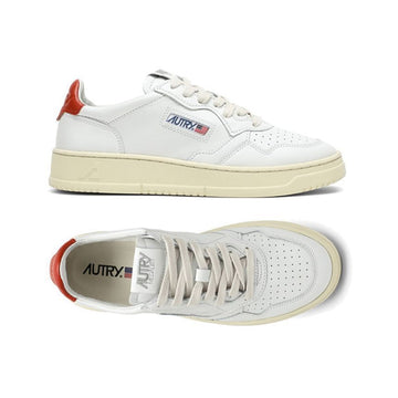 AUTRY Women's Medalist Low-Top Sneakers White Rust Tab AULW LL48 160299275 [P]