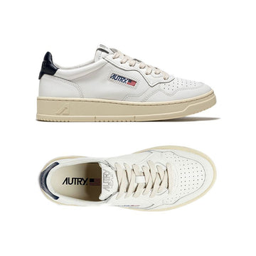 AUTRY Women's Medalist Low-Top Sneakers White Blue Tab AULW LL12 160299277 [P]