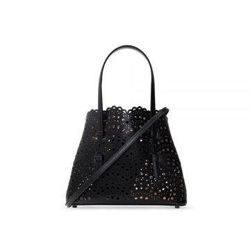 Alaia Punched Tote & Shoulder Bag Black 25SS 160299285 [P]