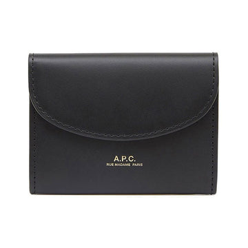 APC Geneva Gold Logo Card Holder Black 160299290 [P]