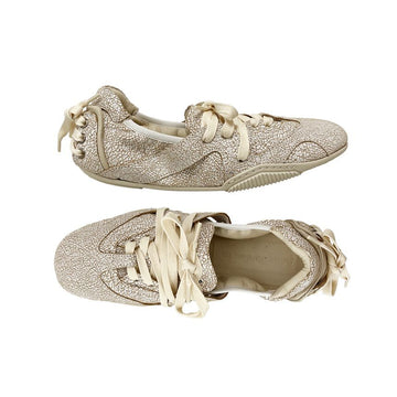 Acne Studios Leather Lace-Up Low Top Sneakers Off-White AD0779 AEG 160299291 [P]