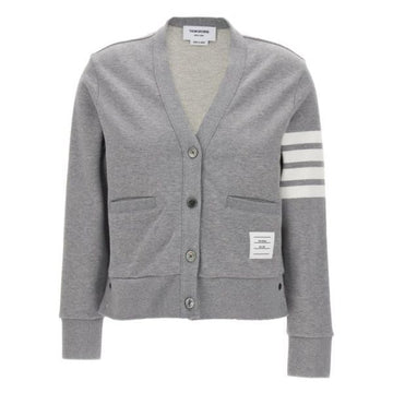THOM BROWNE クラシックループバック4バーVネックカーディガン 145166943 [P]