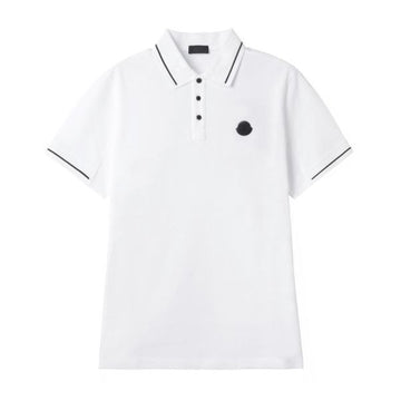 Moncler Cotton Polo Shirt with Logo Patch 26 (8A00013 89A16 001) 156922855 [P]