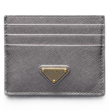 Prada Saffiano Triangle Card Wallet 156922913 [P]