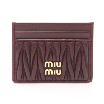 MIU MIU Kartenetui aus Nappaleder 26 Matelassé 156921785 [P]