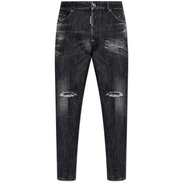 DSQUARED2 26 ブラックウオッシュスケータージーンズ 156922894 [P]