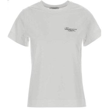 GIVENCHY Koton T-Shirt mit 26 Logo-Druck (BW70FJP7A7 100) 156930727 [P]
