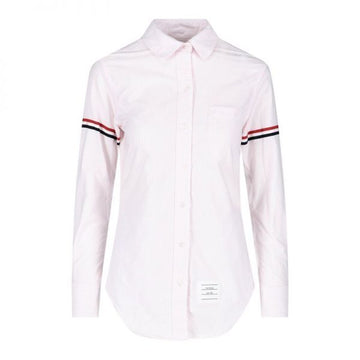 THOM BROWNE Klassisches gestreiftes Oxford-Hemd mit Rundkragen und Armsteg 156935423 [P]