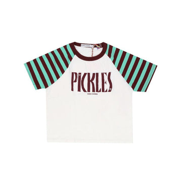 Bobo Choses Spicy Pickles Raglan Kids Short Sleeve T-Shirt 160301456 [P]