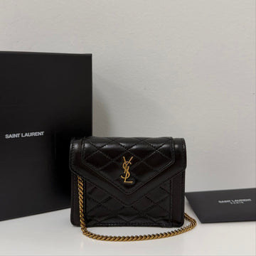 Saint Laurent Gabi Micro Mini Chain Crossbody Bag 160309653 [P]