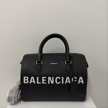 Balenciaga Bowling Bag Boston Bag with Gold Logo 160309819 [P]