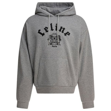 CELINE LOOSE BLAZON HOODIE AUS BAUMWOLLE FLEECE 149427633 [P]