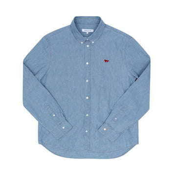 Maison Kitsune Fox Patch Profile Shirt 160301176 [P]