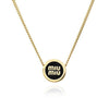 MIU MIU Logo Emaille Halskette 160301276 [P]