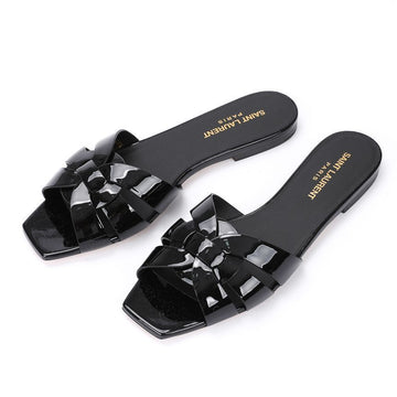 SAINT LAURENT Flache Sandalen 571952-B8I00-1000 63436385 [P]