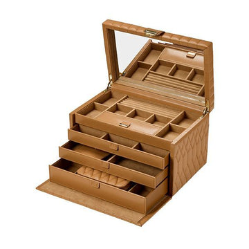 WOLF 17×13×7 cm Schmuckaufbewahrungsbox aus Kunstleder 160310205 [P]