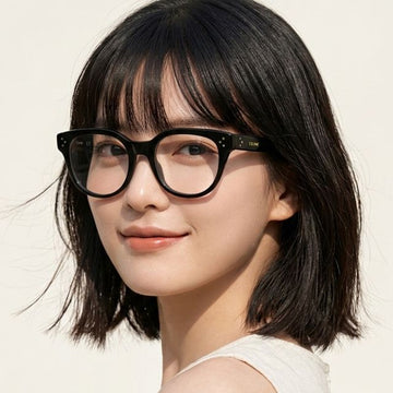 CELINE Brille CL50109I 001 Luxus Herren Damen Runde Hornbrille 160314719 [P]