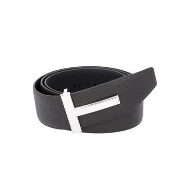Tom Ford Silver T Logo Buckle Reversible Belt 160314805 [P]