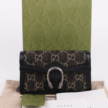 Gucci Black Dionysus Super Mini Chain Bag 476432 160314838 [P]