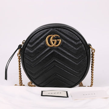 Gucci GG Marmont Round Mini Crossbody Bag 550154 160318700 [P]