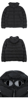 CP COMPANY Herren Chrom-R Goggles Hoodie Daunenjacke (Schwarz) 21CMOW011A 005904G 999 158756807 [P]