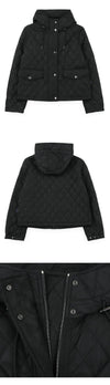 BURBERRY Damen cropped gesteppte Nylon Kapuzenjacke 158567739 [P]