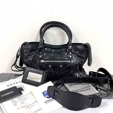 BALENCIAGA Klassische City Tote Bag Kleines Schwarz (431621) 160322512 [P]