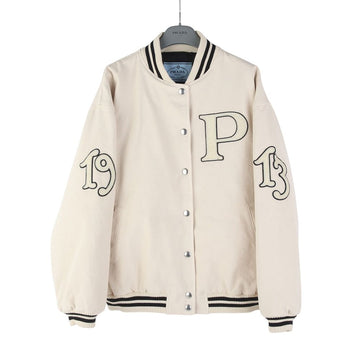 PRADA ロゴパッチ ボンバージャケット 38サイズ 37734-6 160322541 [P]