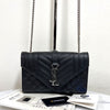 Saint Laurent Envelope Chain Shoulder Bag Black Small 600195 160323288 [P]