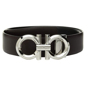SALVATORE FERRAGAMO ダブル ガンチーニ リバーシブル ベルト ブラック 67-9939 0694743 140500710 [P]