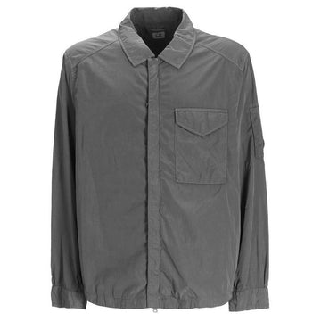 CP COMPANY CP 25SS レンズ ワッペン シャツ ジャケット グレー 18CMOS095A 005904G 935 137996321 [P]