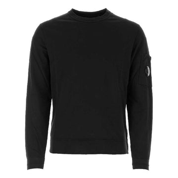 CP COMPANY CP 23FW Linsen Wappen Crewneck Sweatshirt Schwarz 15CMSS015A 002246G 999 60015903 [P]